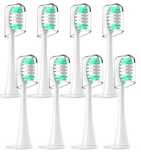 Replacement Toothbrush Heads - 8 Pack Electric White