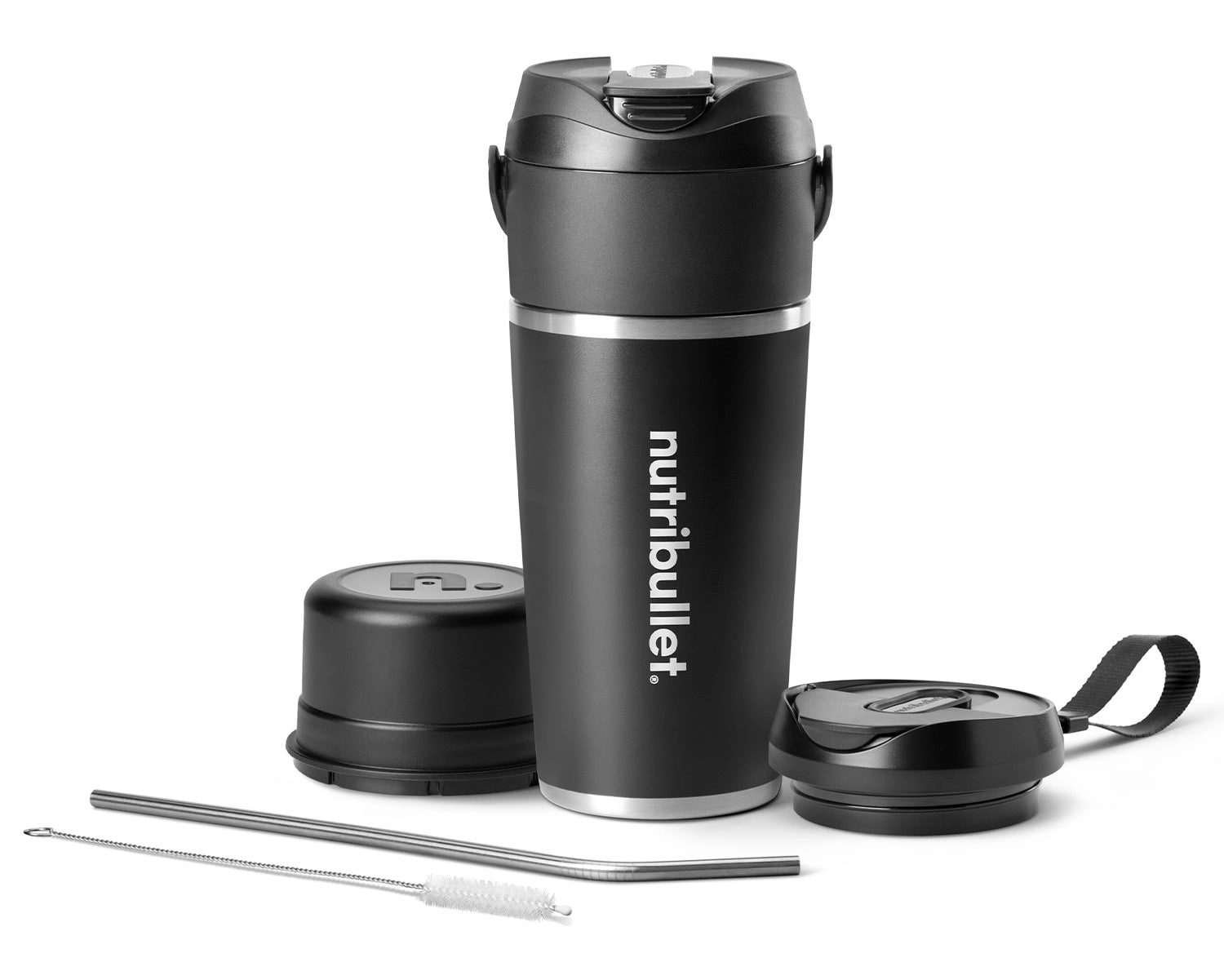 NutriBullet Flip Insulated Portable Blender - Set of 8 Black 590ML