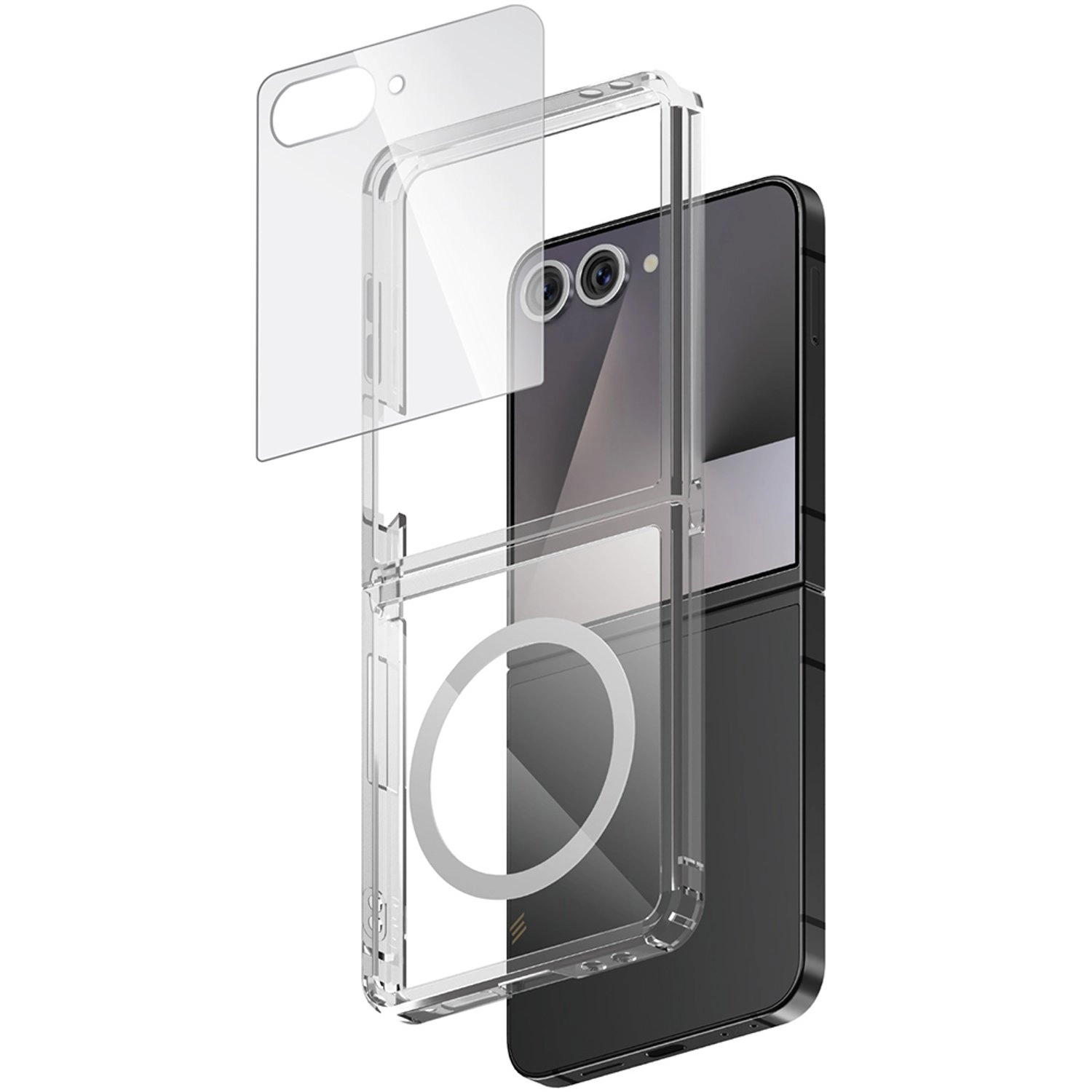 Magnetic Clear Case for Samsung Galaxy Z Flip7
