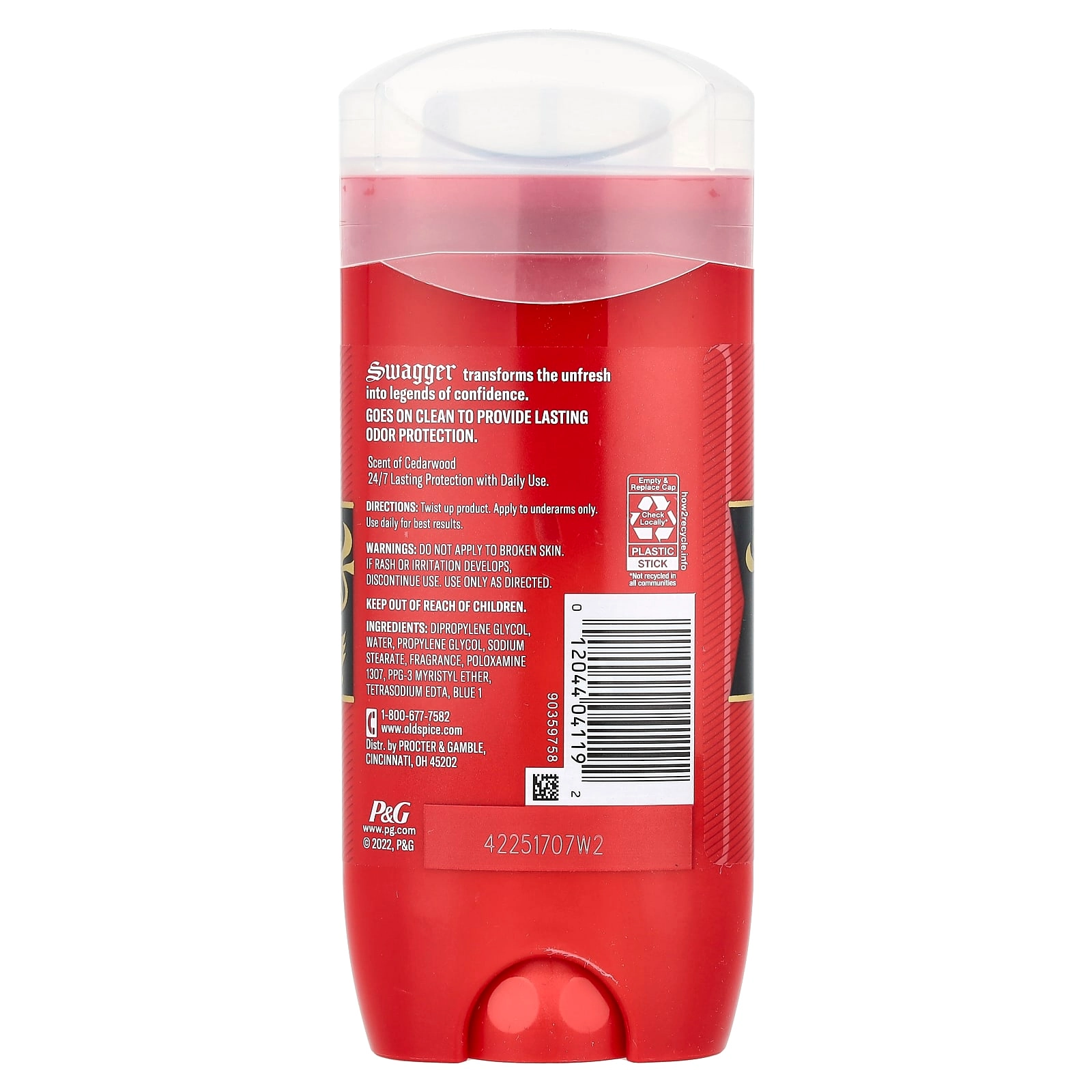 Red Zone Anti-Perspirant Deodorant - Swagger 75 gram