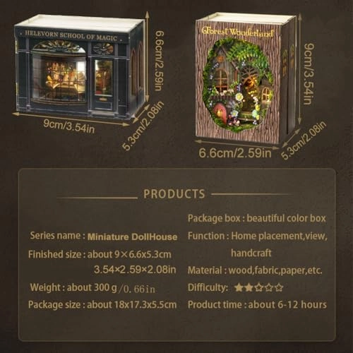 DIY House Craft Kit - Without Dust Cover Paper Wood