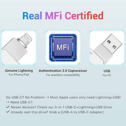 JD005 - USB 3.0 Lightning USB-C USB-A 512GB