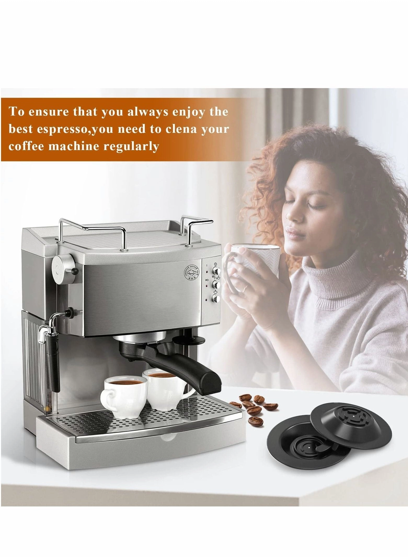 Espresso Cleaning Disc - 2Pcs 54mm