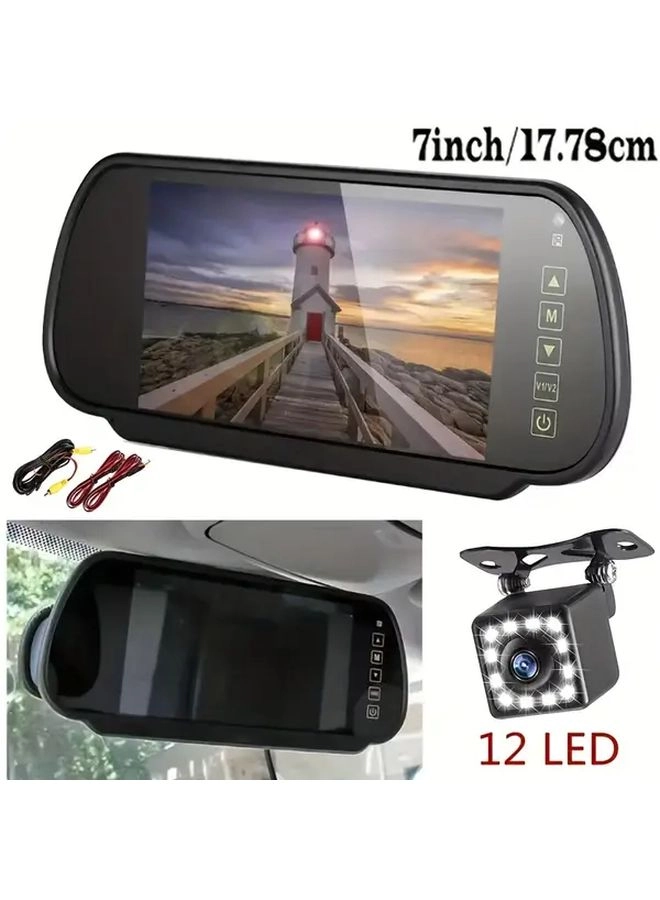 Generic 7in mirror monitor+xhd - Night vision wired 480p