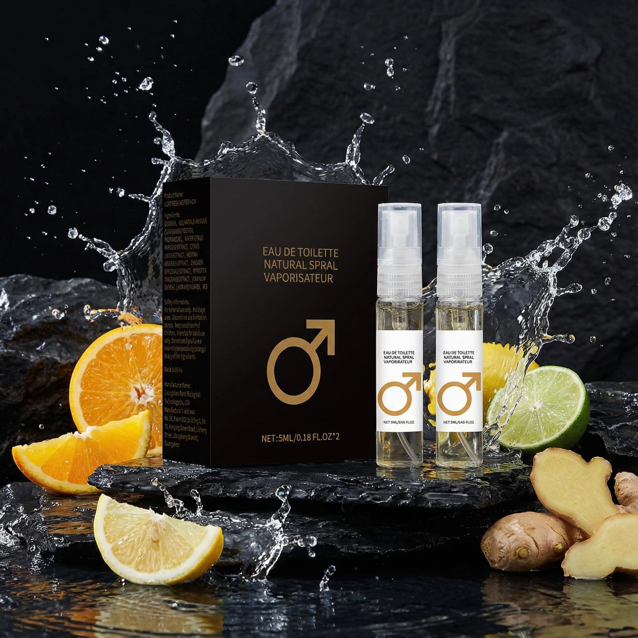 Fresh Peach & Passion Fruit Eau de Toilette 10ml Twin Pack