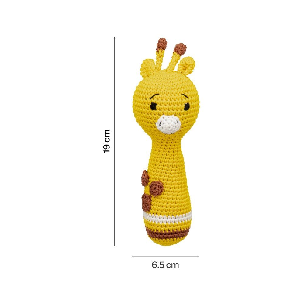 Crochet Ring Rattle Toy - Suitable for 0 month & above premium cotton yarn Tiger