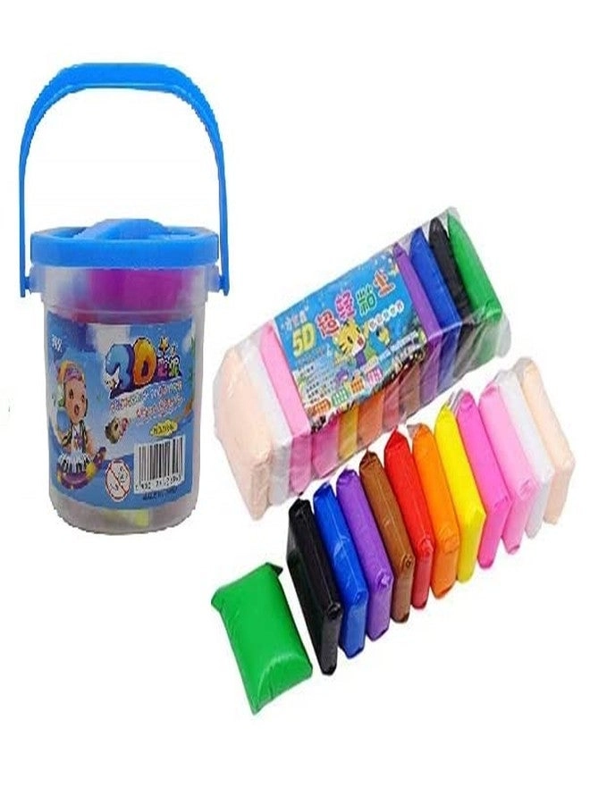 Premium Clay - 1 Bucket 12 Colors 2pcs.