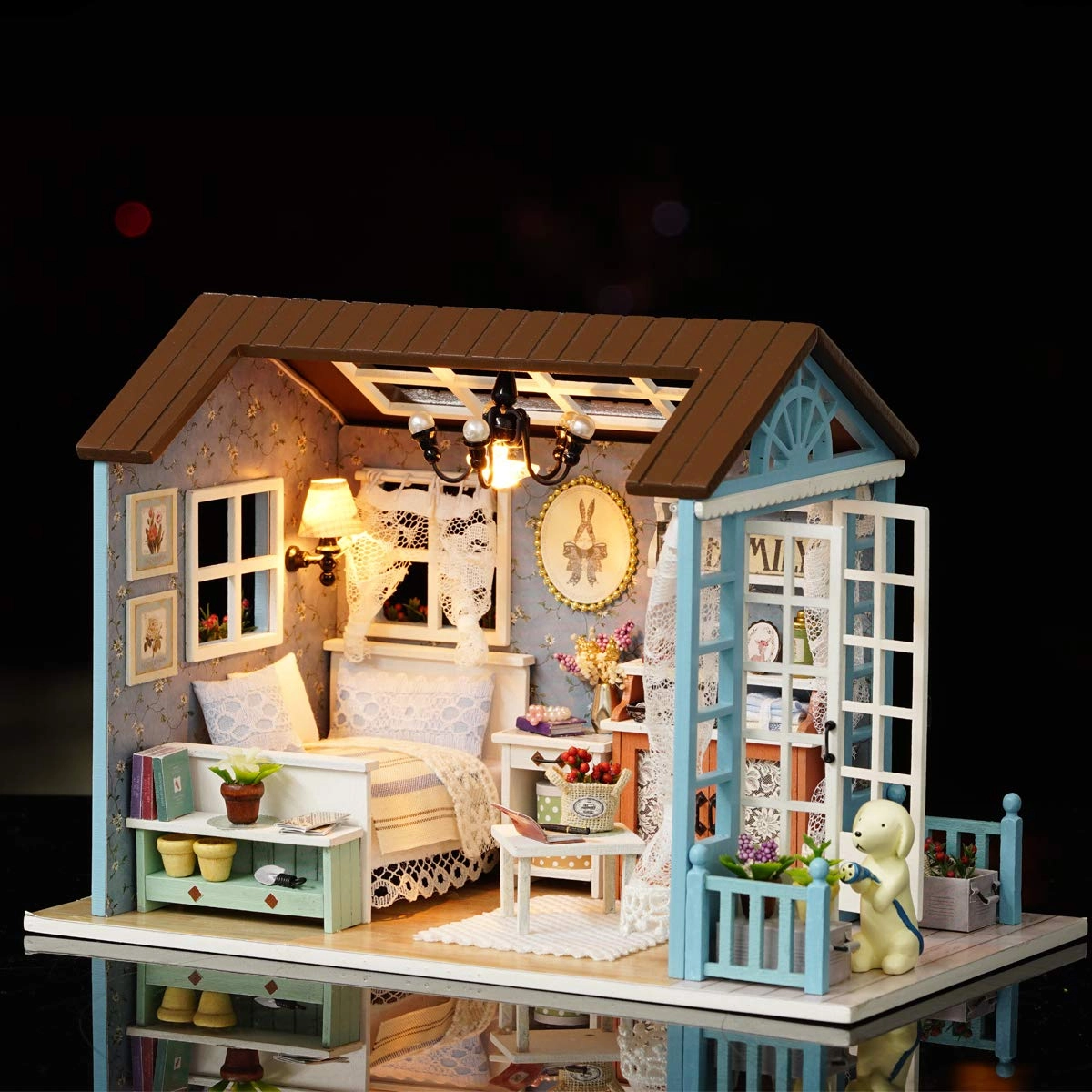 DIY Miniature Dollhouse Kit - Warm Moment 1:24