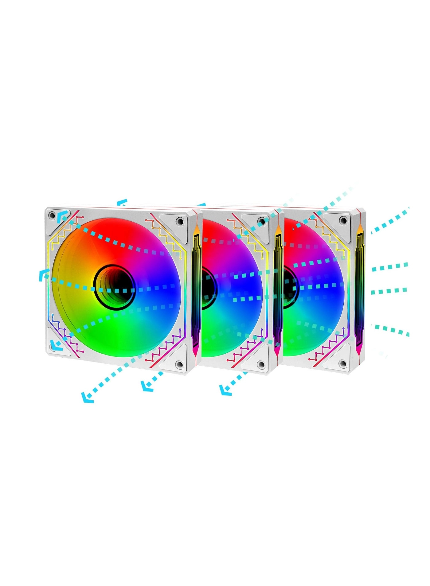 Reverse Airflow Fans - 3 Pack 120mm