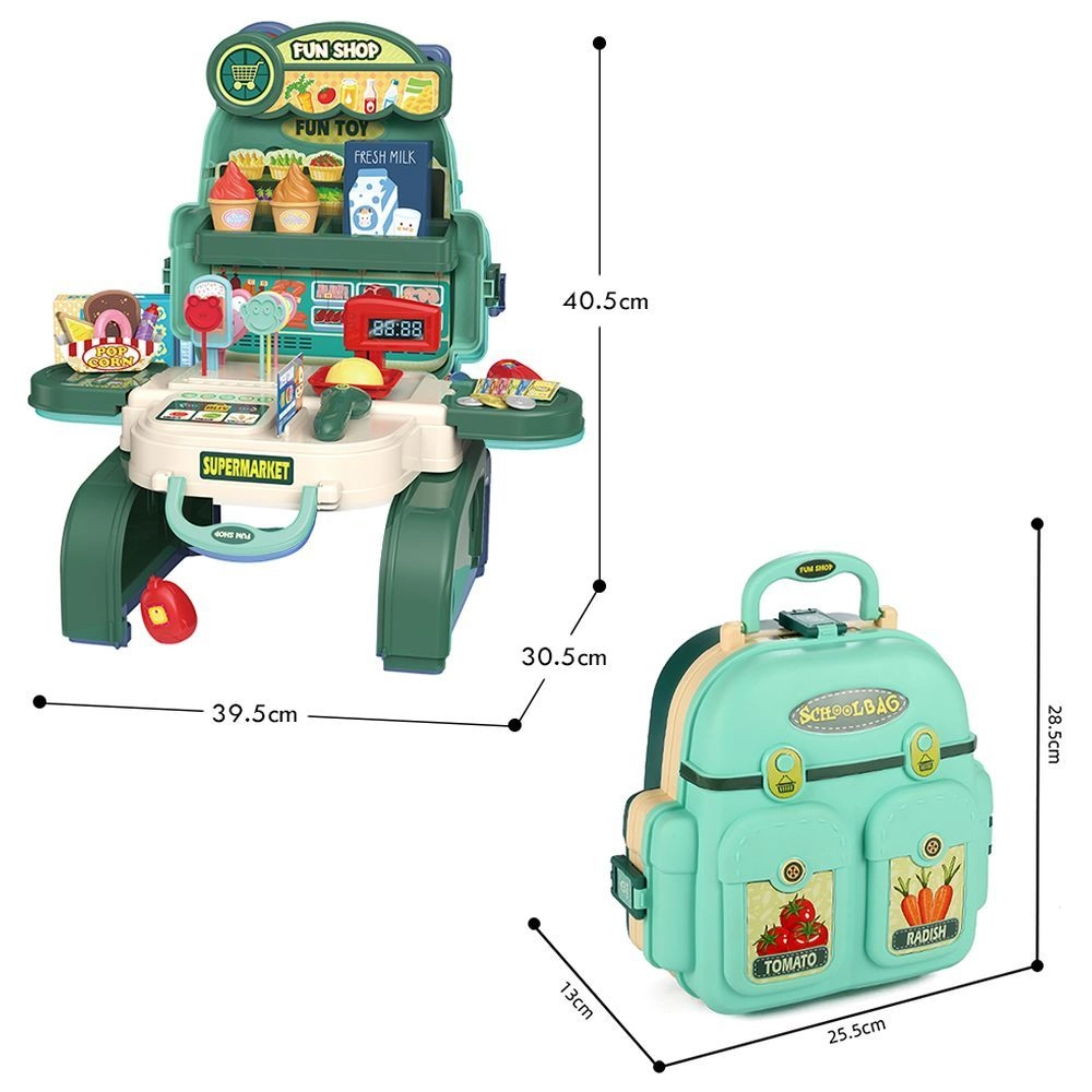 Role Play Shopkeeper Toy Set Satchel - 35pcs (SAM-LS_RPST_MSGR)