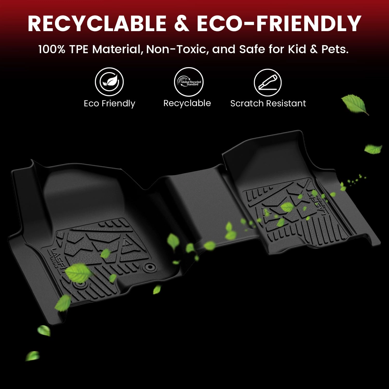 Floor Mats - Fit for Silverado/Sierra 1500/2500HD/3500HD 2019-2026 Double Cab/Bench