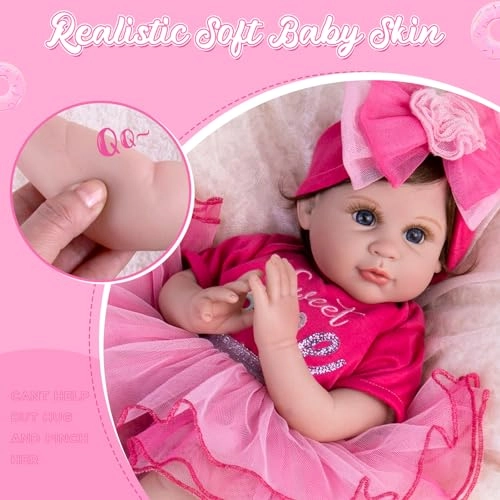 Viola Reborn Baby Doll - 22-inch Vinyl Gift Set Ages 3+