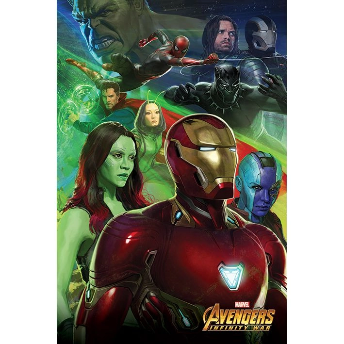 PYRAMID POSTERS Marvel Avengers Infinity War Iron Man Maxi Poster - high quality gsm paper 61 x 91.5 cm