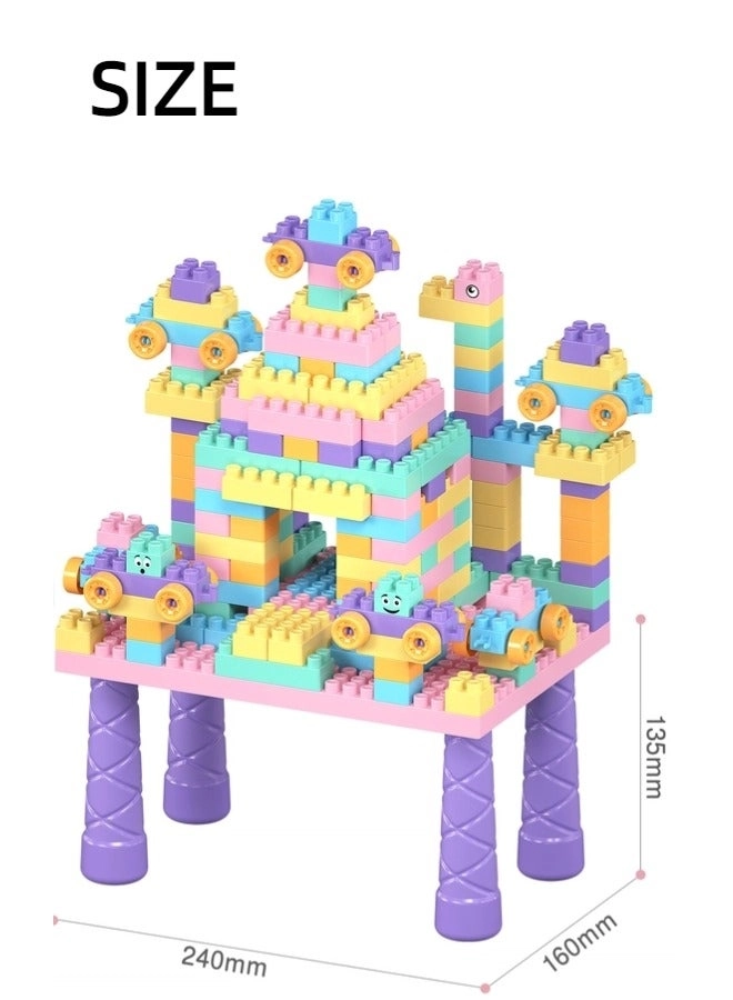 Building Block Table - Macaron color 360 pcs