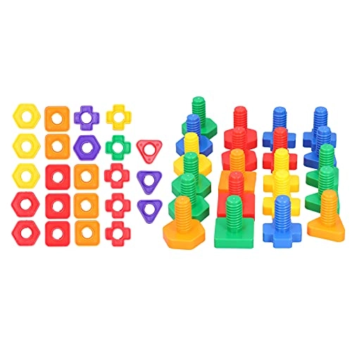 3D Bright Color Building Blocks - Plastic DIY