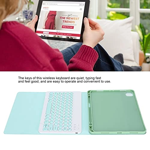 Wireless Keyboard - 10in Green round cap