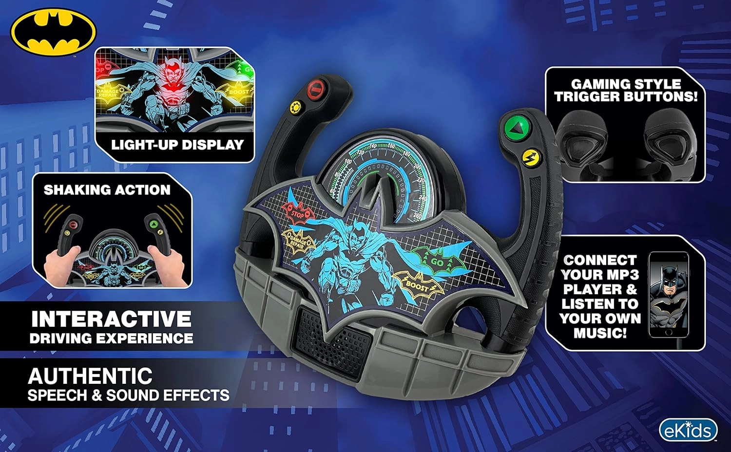Batman Batmobile Steering Wheel - 4 years+