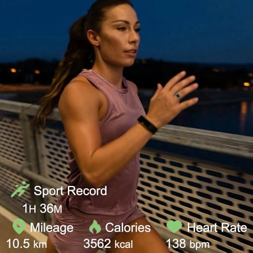 Smart Ring - LED Dispay Screen Heart Rate Sleep Tracker