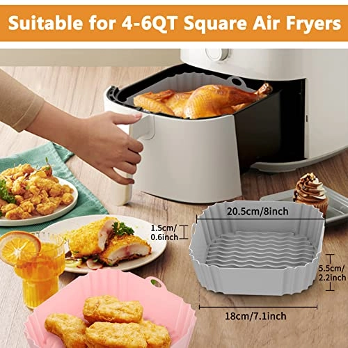 Air Fryer Liners - Silicone 2-Pack