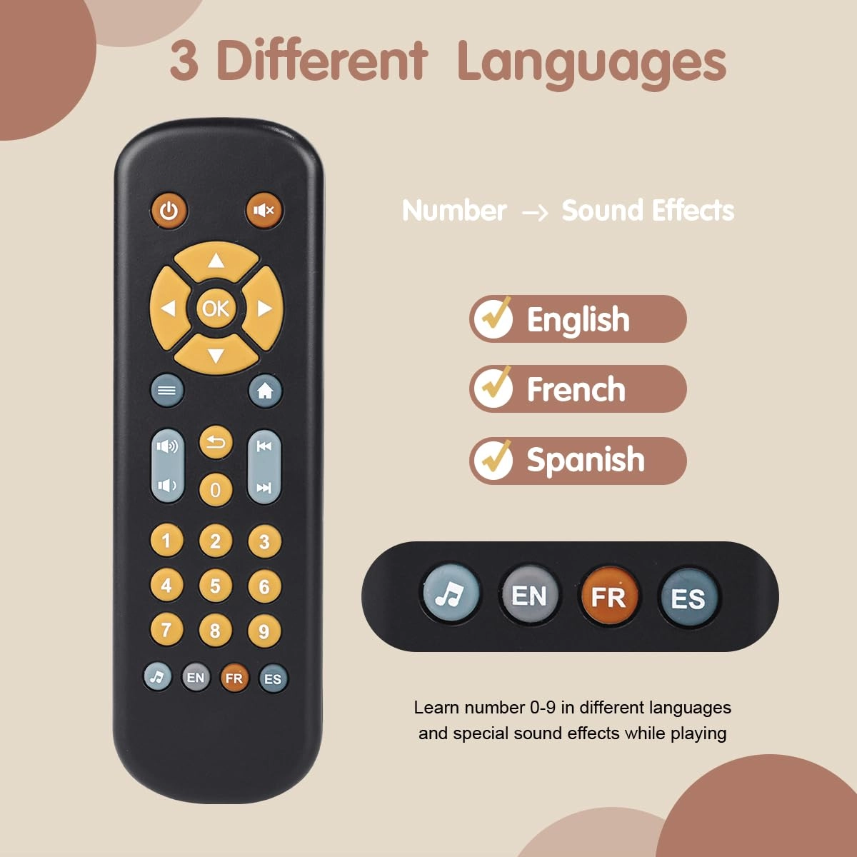 nueplay Realistic Learning Controller tv remote toy - 1-3 years+