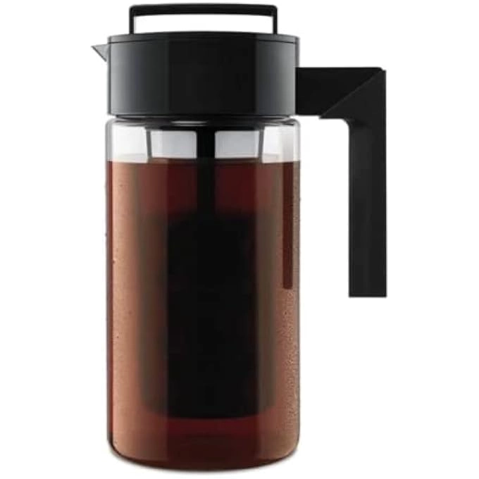 Oasisgalore Portable Cold Brew - Airtight Lid Silicone Handle