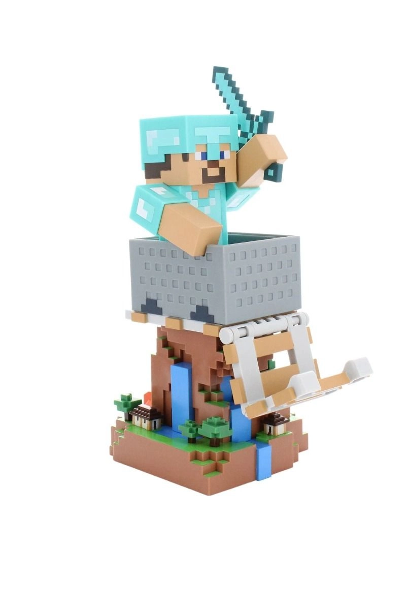 Cable Guys Minecraft: Steve in Diamond Armour - phone & controller stand