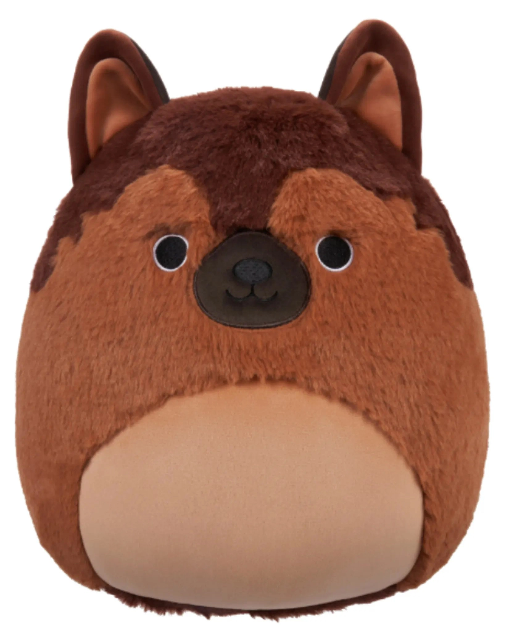 Squishmallows Mario German Shepard Fuzzamallows - 30 cm Plush Brown
