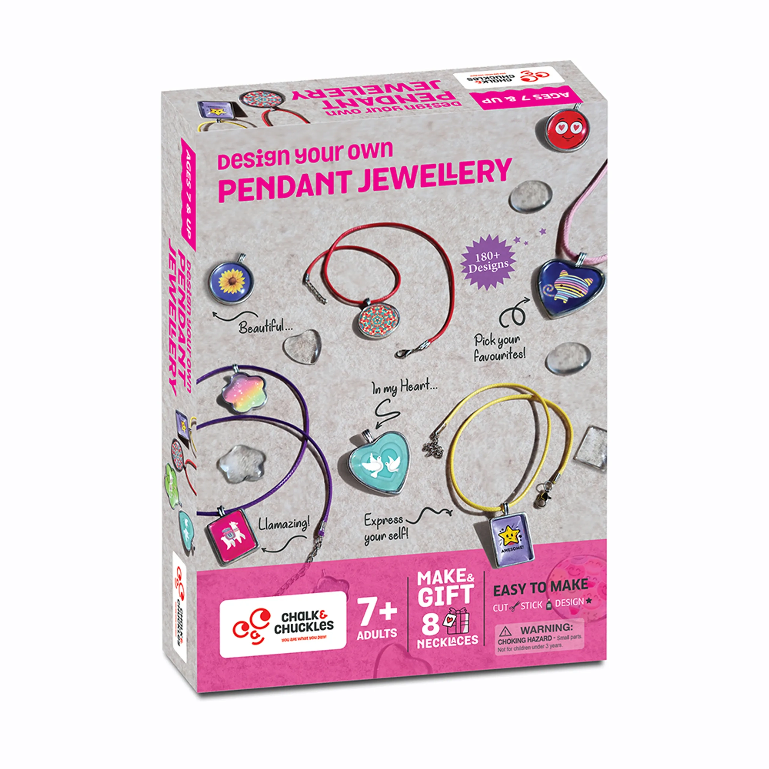 CHALK AND CHUCKLES Design Your Own Pendant - DIY Kit Ages 7+
