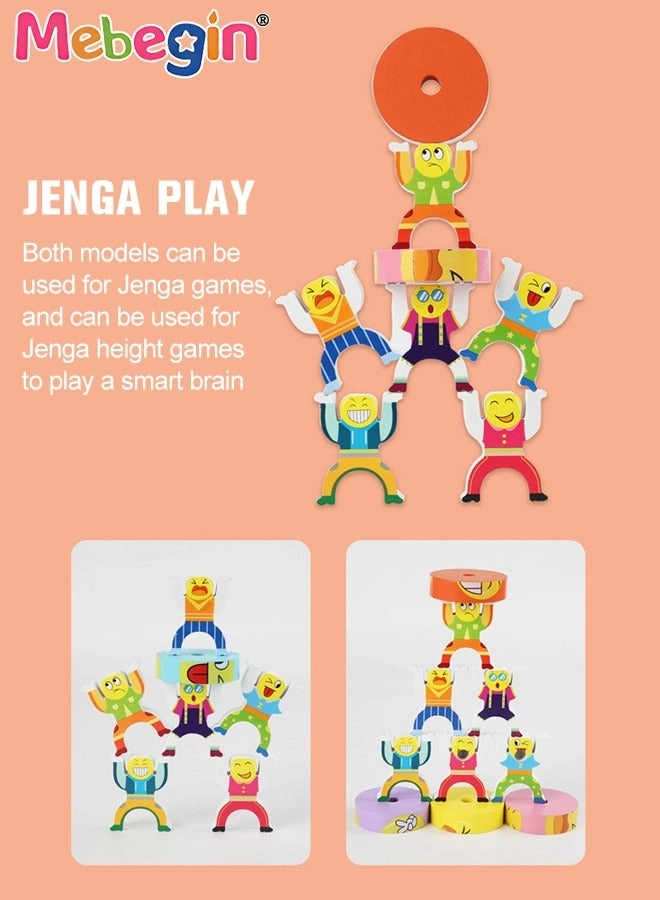 Wooden Digital Stacking Blocks - 3+ 26 pieces