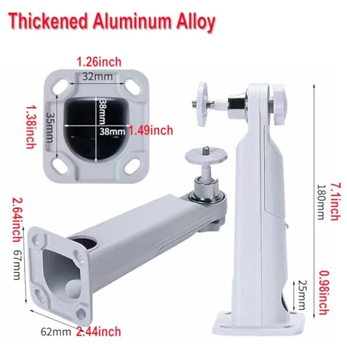 Wall Metal Mount Bracket - Aluminum Alloy 2 Pack