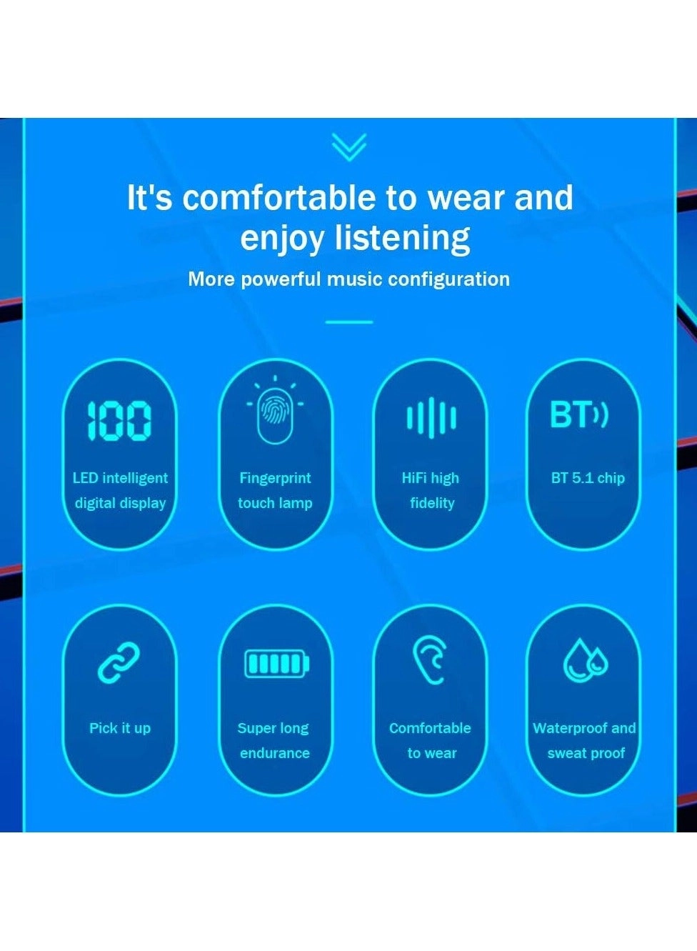 Bluetooth Earphone Wireless Earbud