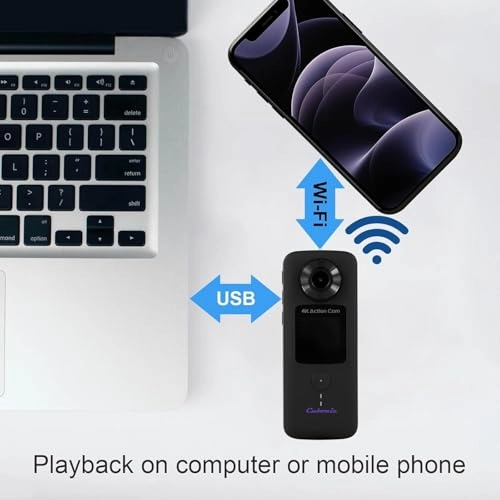 Dual Screen Hand-Held Action Camera - 4K 30FPS