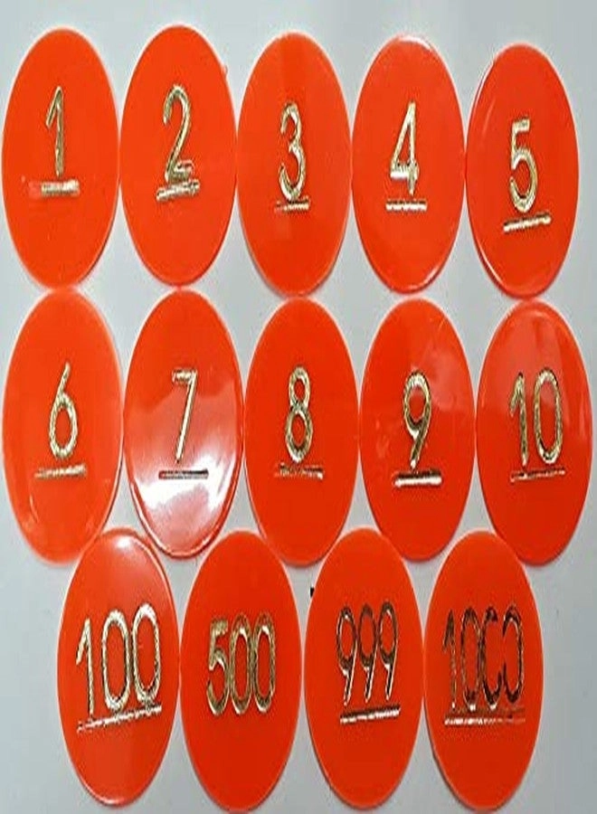Amit Marketing Numbered Plastic Token - 1000 Pcs