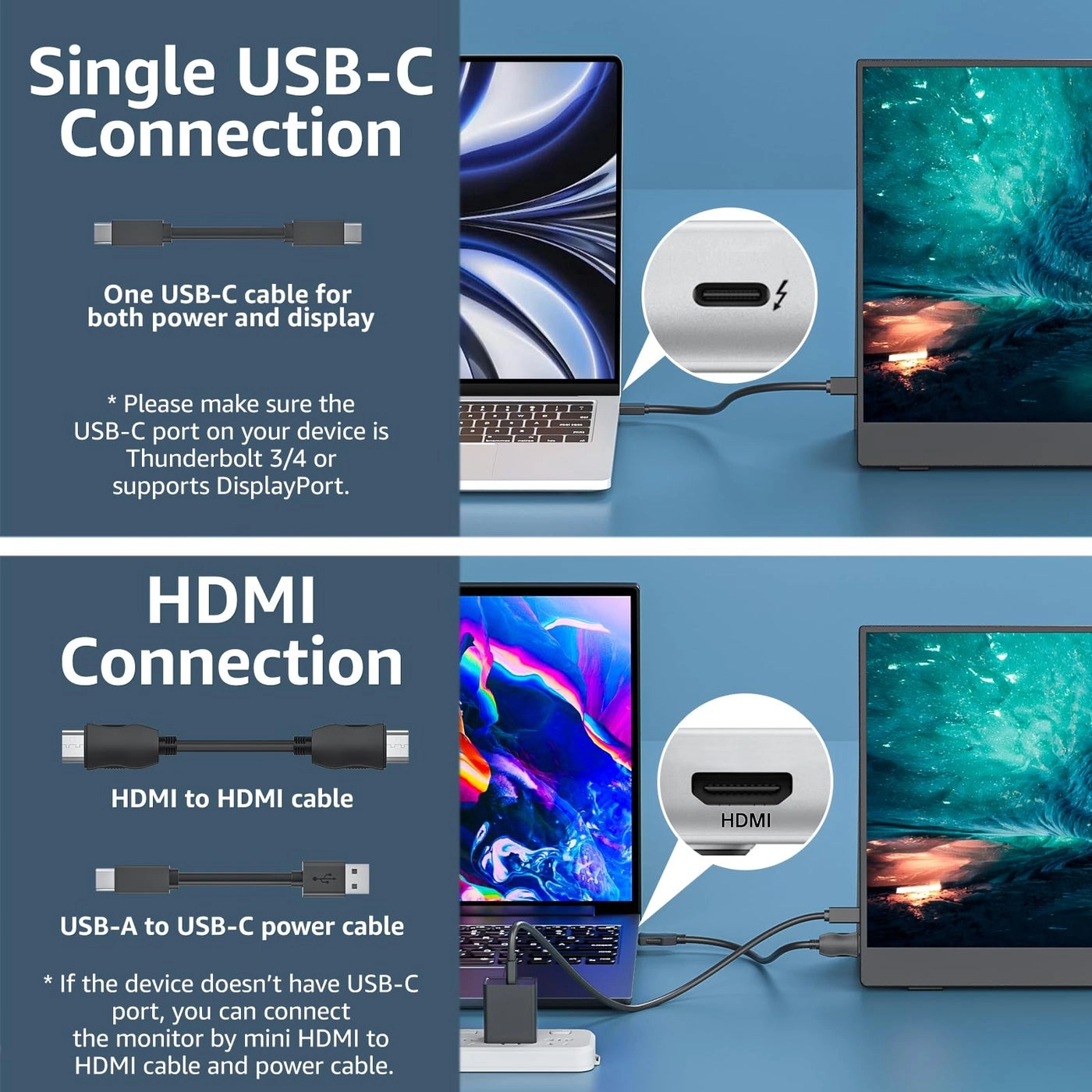 USB-C Portable Monitor - UAE-Y156FH7S 15.6 1920 x 1080 Pixels