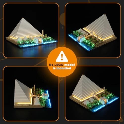 Light Set for LEGO Cheops Pyramid 21058 - LED Lighting Set Remote Control