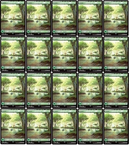 Magic The Gathering Final Fantasy Full Art Forest #308 - 20pcs