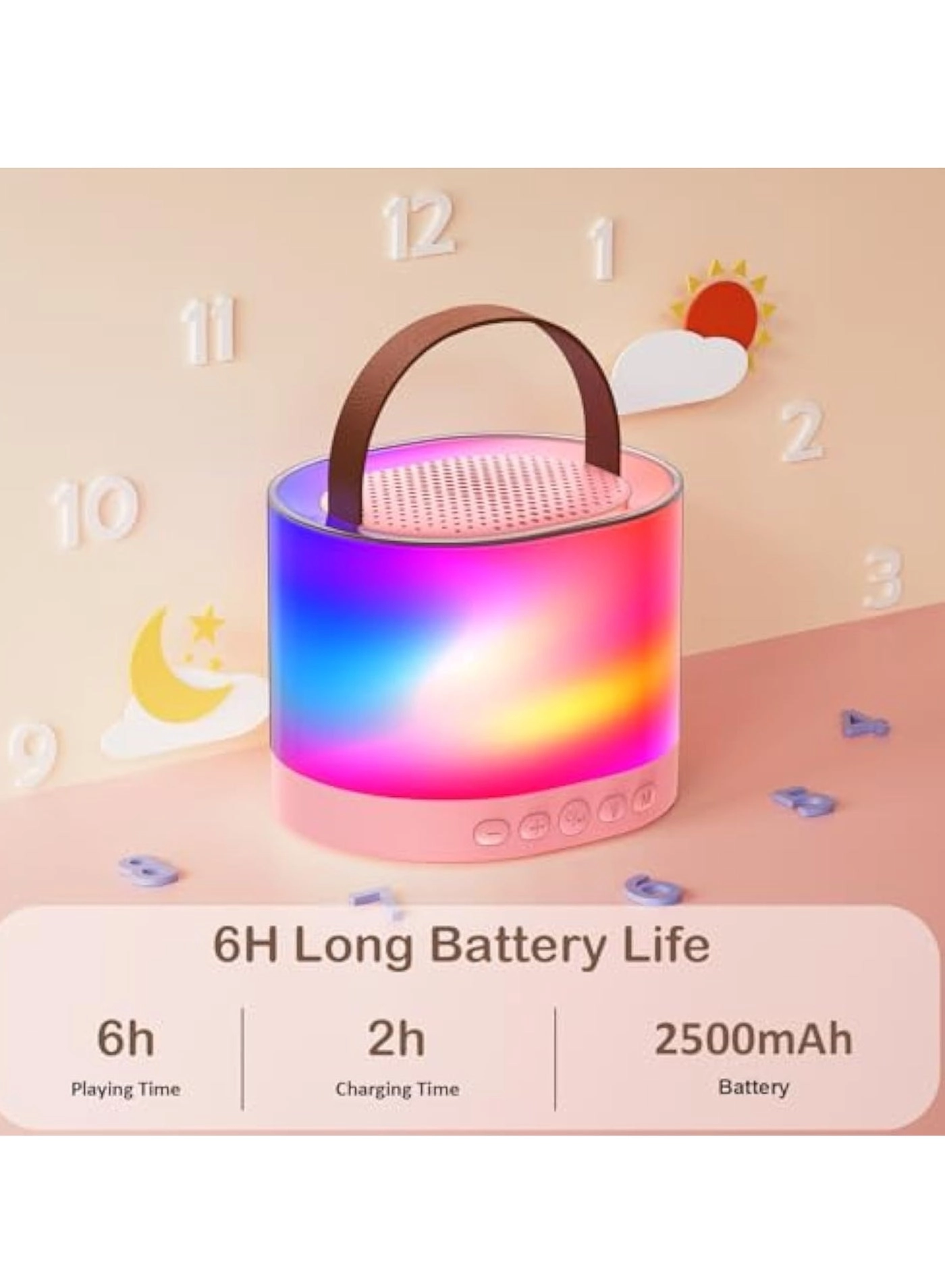 Karaoke Machine - 2 Wireless Microphones 10W