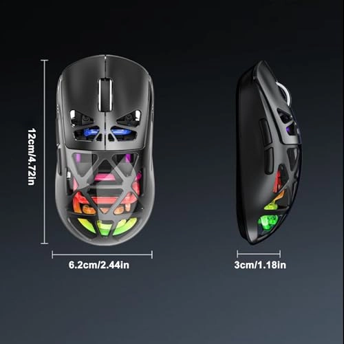Transparent Wireless Dual-Mode Mouse - BT5.0 2.4G