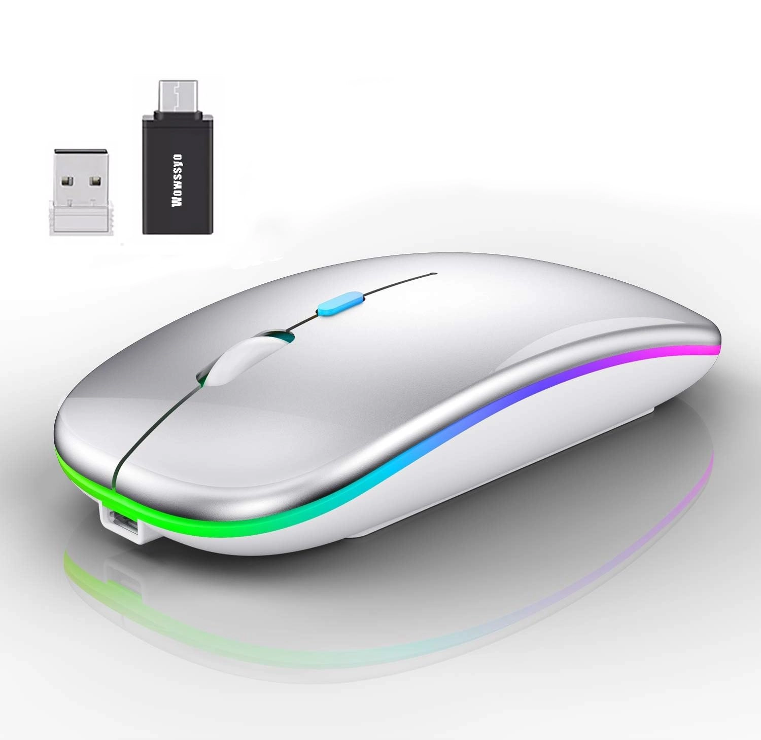 Vertical Ergonomic Optical Mouse - Bluetooth Wi-Fi
