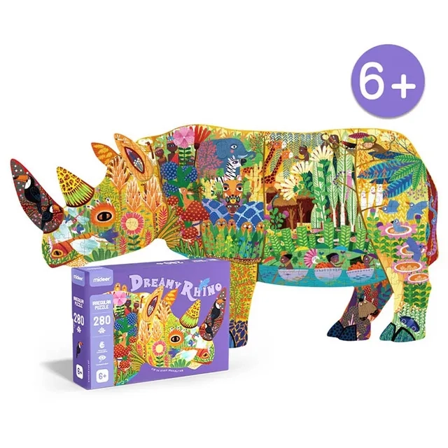 Dreamy Rhino Puzzle (TOP-MD3171) - 280 pcs