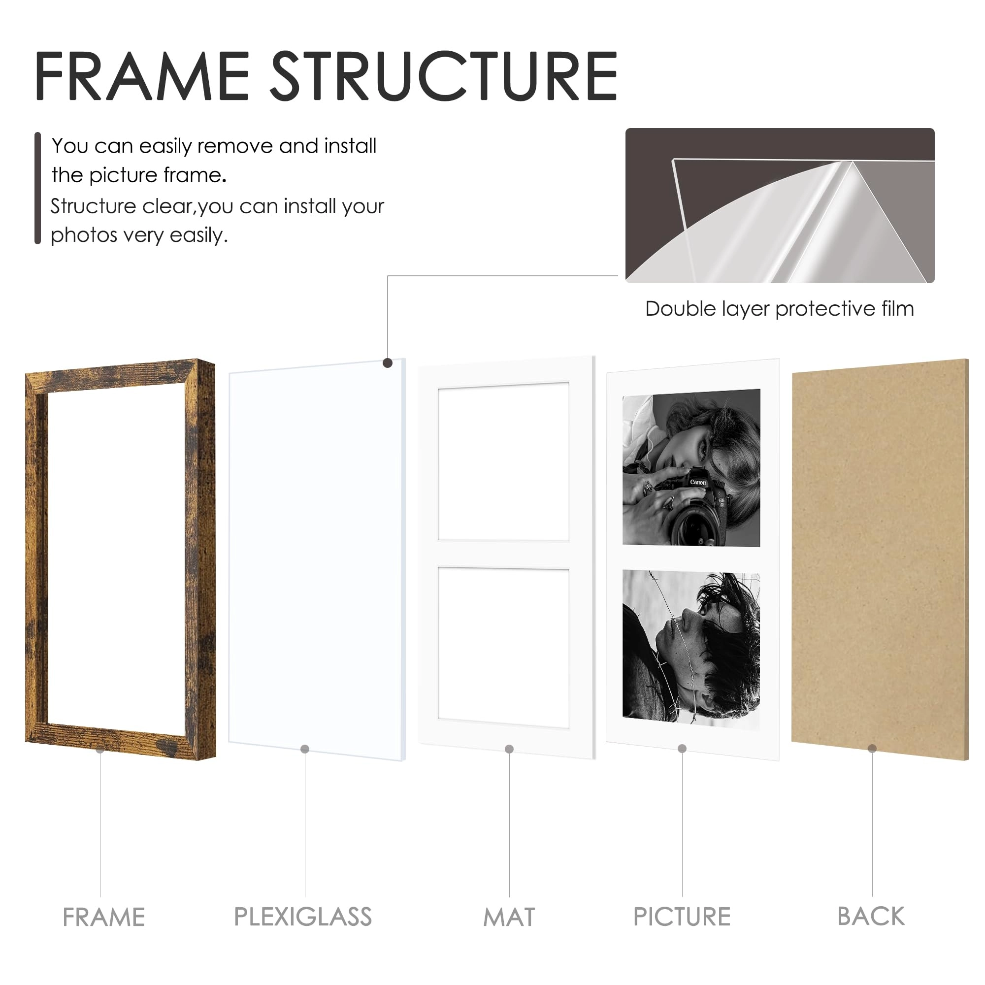 12x19 Double Picture Frame