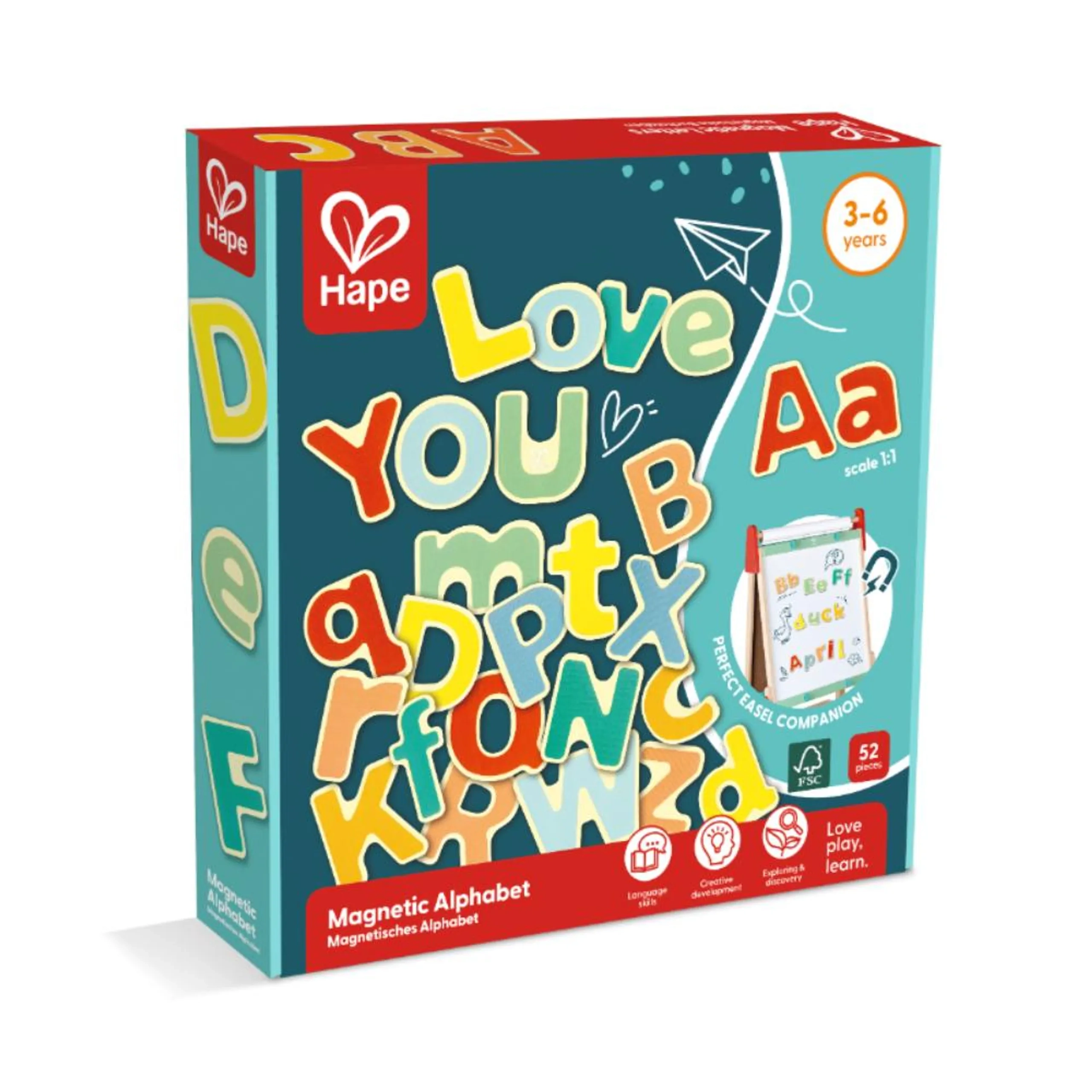 Anywhere Art Studio + Magnetic Alphabet Set