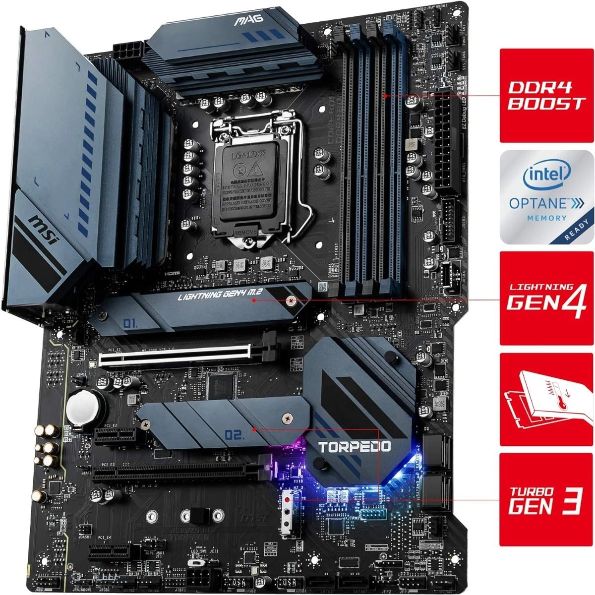 MAG Z590 TORPEDO - LGA 1200 DDR4 5333(OC) MHz