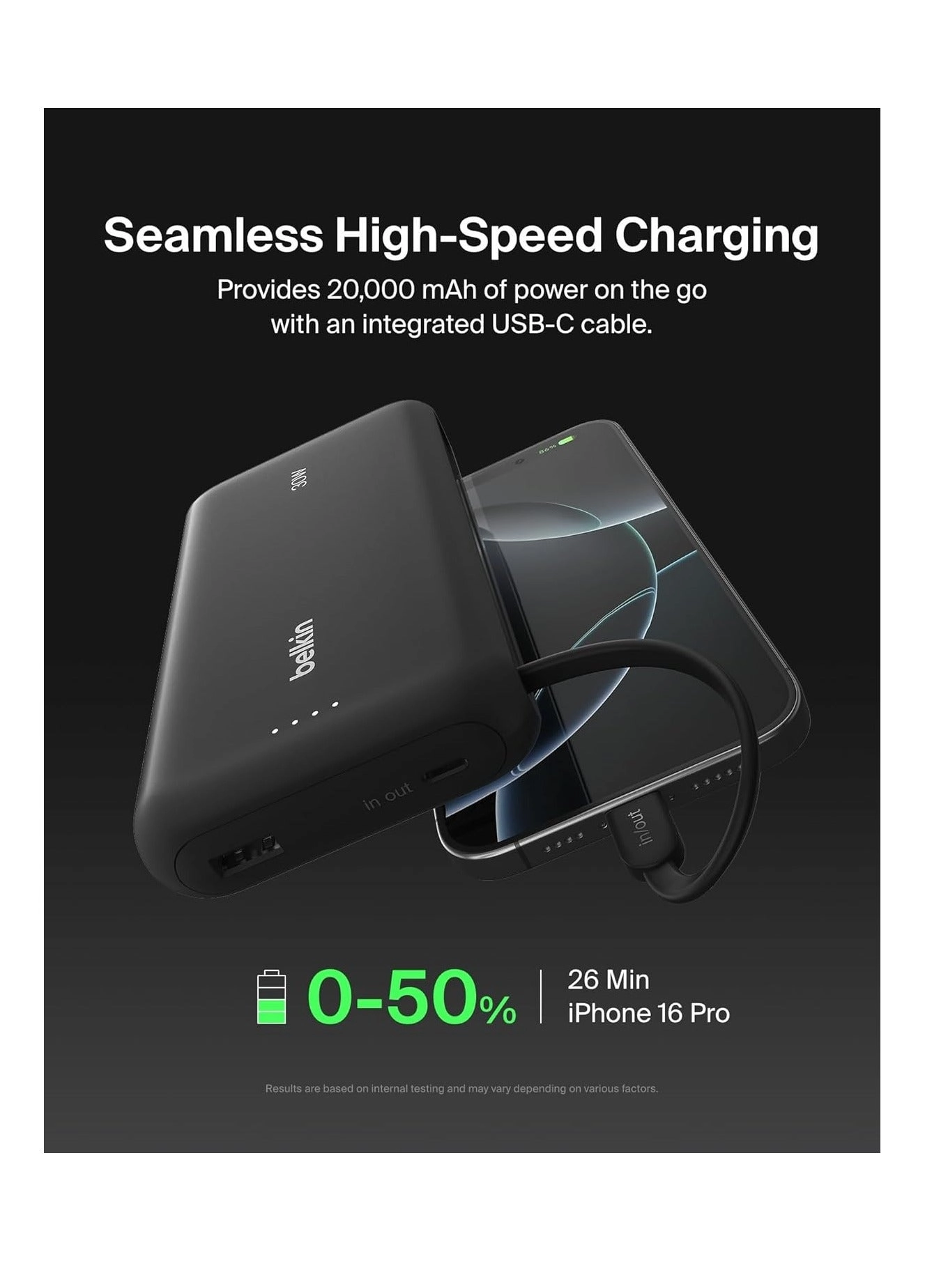 BPB024HQBL - 20000 mAh 30 Watts