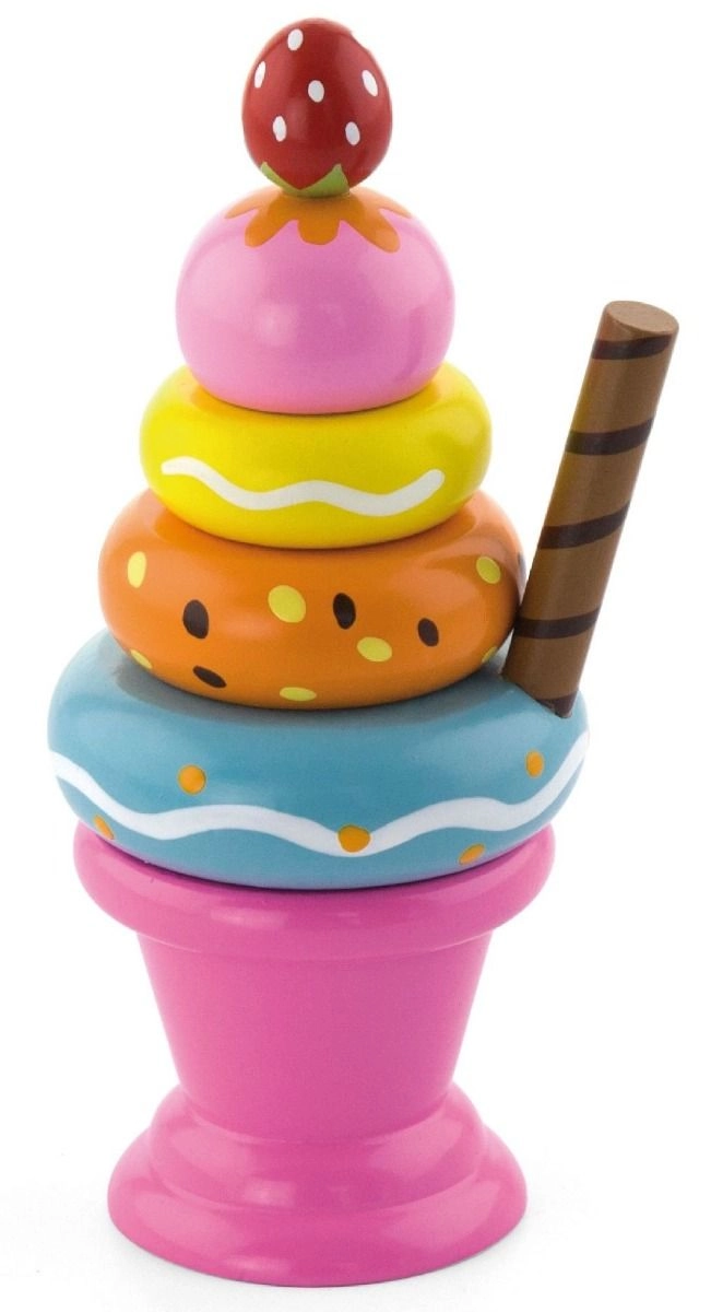 VIGA Ice Cream Sundae Stacking Toy - 18 months+ 5 pieces