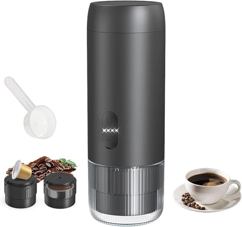Portable Electric Coffee Brewer - Automatic Espresso Maker 95°C Extraction