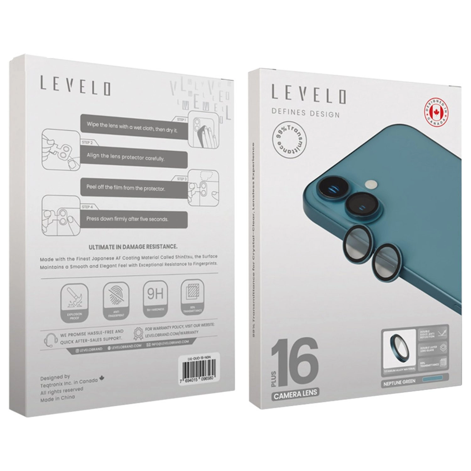 Clear Camera Lens Protector for iPhone 16/16 Plus