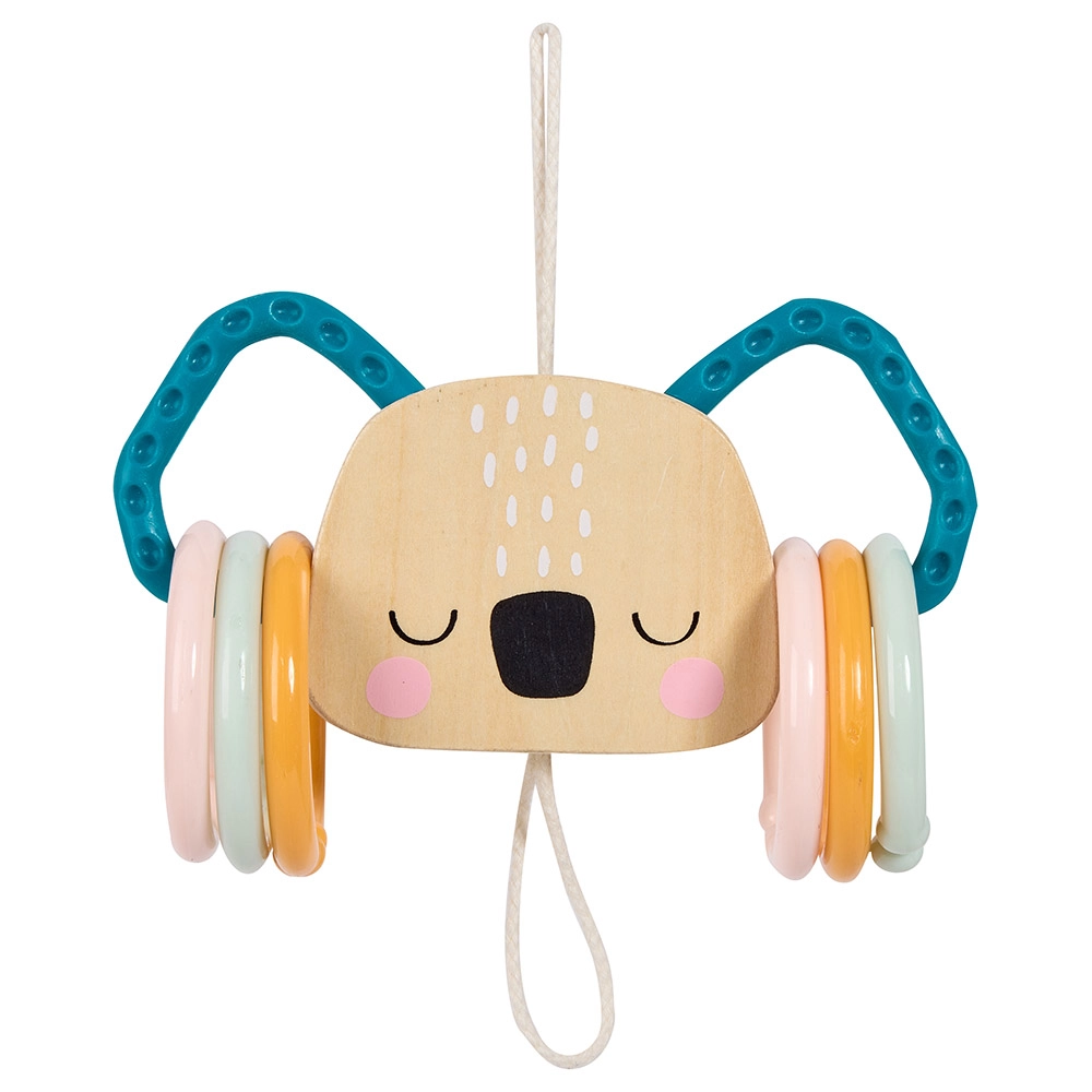 Eurekakids Cucu Teether Koala - Wood, silicone and plastic.