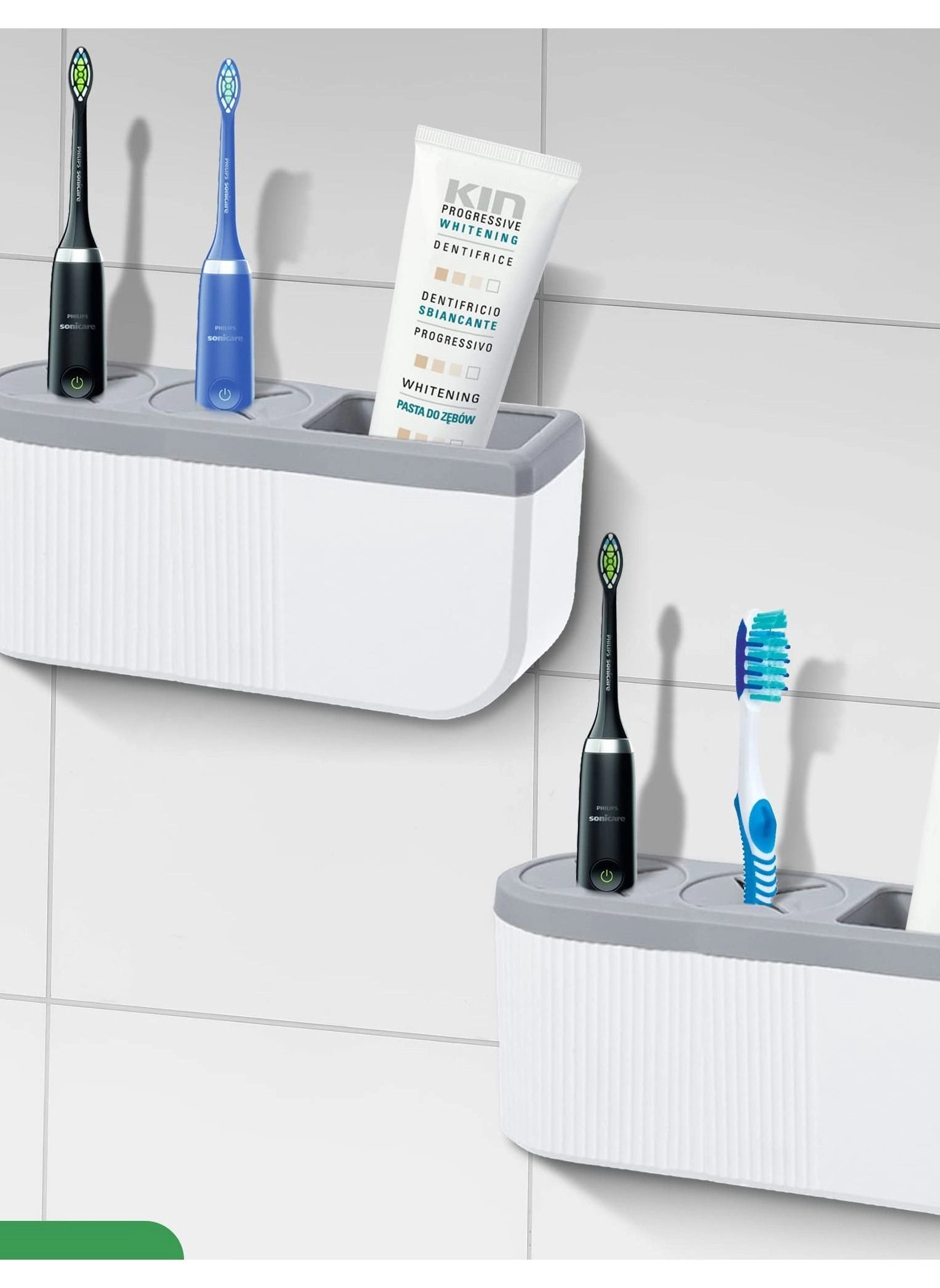 Toothbrush Holders - 2 Wall Mounted