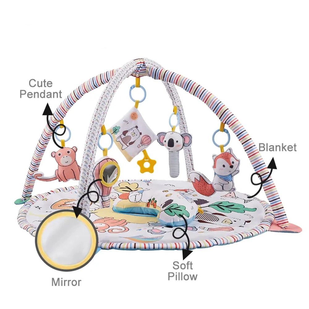 Oval Jungle Friends Playmat - 0 month